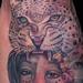 Tattoos - Leopard and girl - 93798